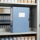 thumbnail image 4 of File Box Thickened Polypropylene Office Supplies Foldable A4 Retros-Style Document Box Plastic File Storage Box, 4 of 6
