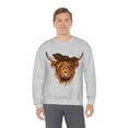 thumbnail image 6 of Highland Cow Hoodie, Cow Farm Sweatshirt , Farm Sweater, Animal Lover Sweatshirt, Leopard Boho Cow, Trendy, Unisex sweatshirt, 6 of 9