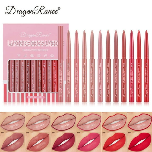 TopLLC Lipstick Women Lipstick Pen Non Fading Stick Lipstick Pen Long Lasting Lipstick, 1g*12 Lipstick pen