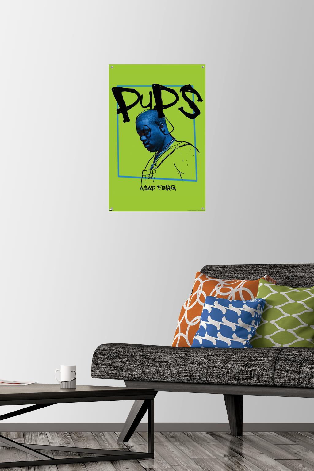 A$AP Ferg - Pups 14.72 in x 22.37 in Poster, by Trends International