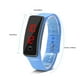 thumbnail image 5 of Reloj de Pulsera LED Resistente Al Agua Deportes Al Aire Libre Relojes de Pulsera Electrónicos para Ni?os Mayores Rastreador de Ejercicios Pulsera Inteligente(13 * 5 * 2cmAzul) Unbranded ZP02368-07, 5 of 6
