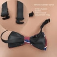 thumbnail image 4 of Pajarita de poliéster a rayas con puntos polares para estudiantes, niños pequeños, corbata de lazo, accesorios para cuello, 4 of 5