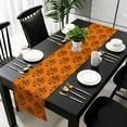 thumbnail image 4 of Halloween Table Runner, Halloween Decorations Ghost with Orange Backgound Fall Home Decor for Kitchen, Home, Dining Table, 14x72In, 4 of 8