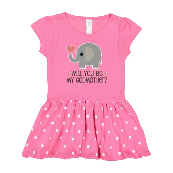 Inktastic Will You Be My Godmother Gift Baby Girl Dress