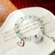 thumbnail image 2 of Nueva pulsera de lazo de perlas popular japonesa y coreana, pulsera de estudiante rosa literaria simple para mujer, azul, 2 of 2