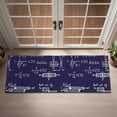 thumbnail image 2 of Math Equations Engineering Diagrams Navy Pattern Door Rugs,Washable Non Slip Door Mats Indoor,Decorative Door Mats,Entry Mat Indoor for Entrance,Bedroom,Kitchen,Bathroom,16"x47", 2 of 6