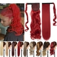 thumbnail image 4 of Benehair Clip in Ponytail Extensions for Women Wrap Around Long Thick Straight Curly Hairpiece, 4 of 13