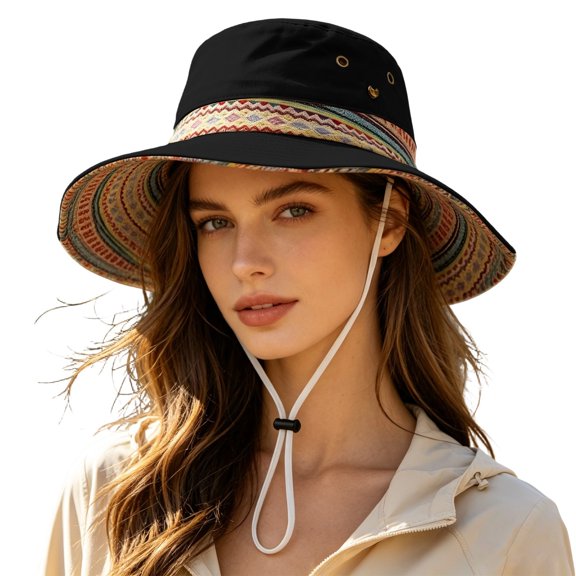 Sun Hats for Women Unisex Hat Western Cowboy Wide Brim Beach Hat Outdoor Activities Sun Protection Cap