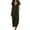 Army Green, variant on Women's Ruffle V-Neck Maxi Dress, Loose Fit Casual Long Dresses with Pockets, Summer Beach Vacation Flowy Dress for Daily Wear, Party, Resort(Yellow/S)