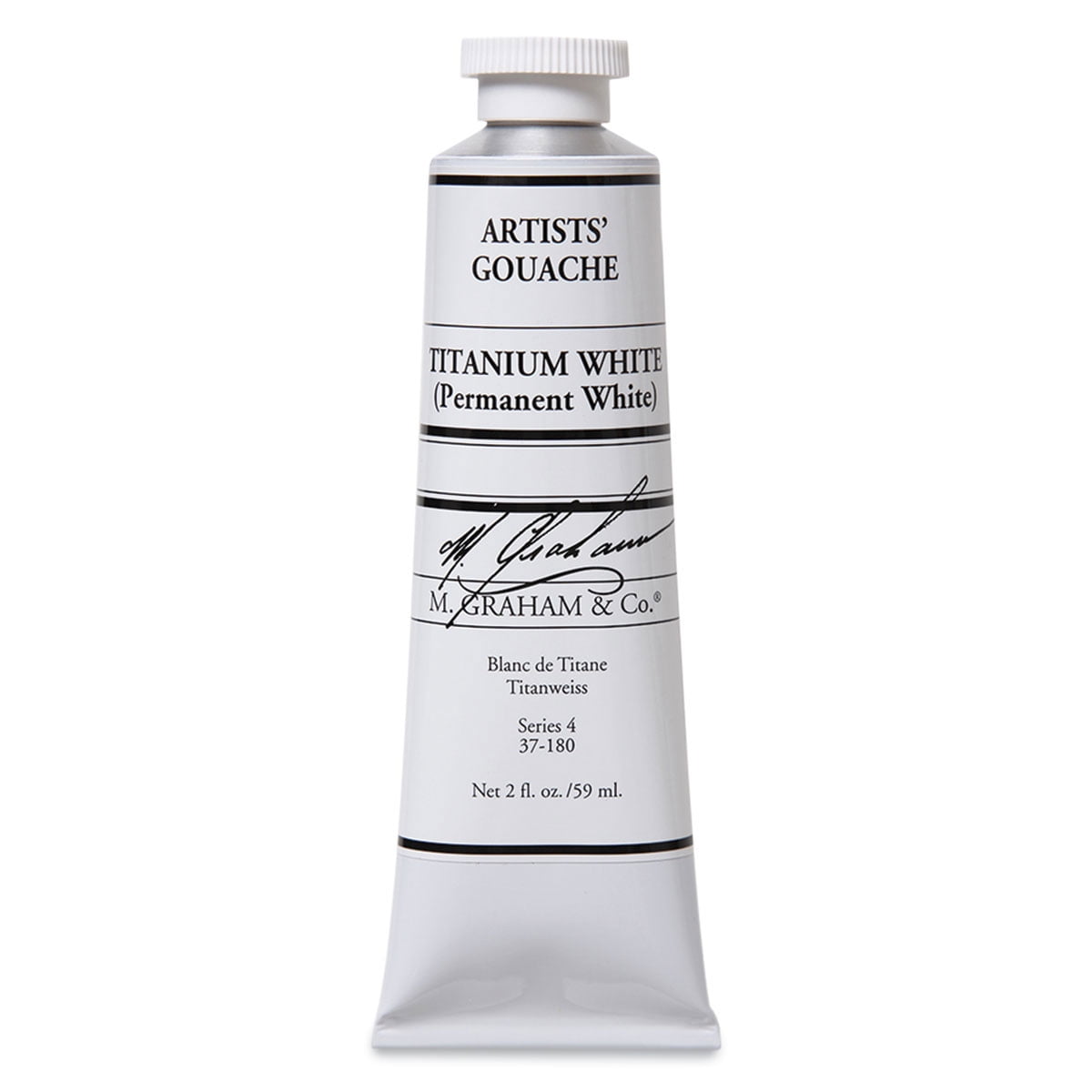 M. Graham Artists' Gouache - Titanium White, 59 ml tube