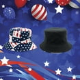 thumbnail image 5 of Wovilon Independence Day 4Th Of July Hat Patriot Costume Topper Print Cap Bucket Hats, Independence Day Keepsake Decoration Gift, 5 of 9