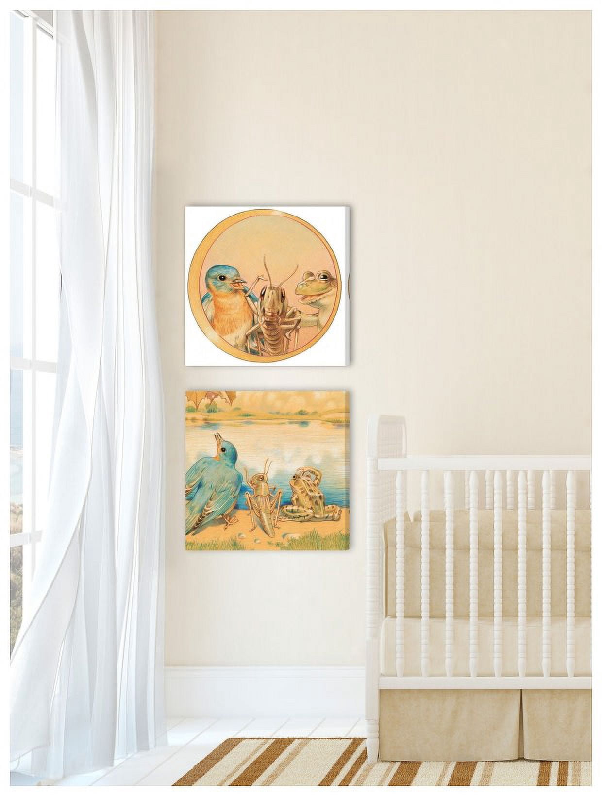 Marmont Hill "Bird, Cricket and Frog II" by Curtis Painting Print on Canvas