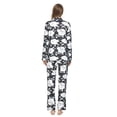 thumbnail image 4 of MintLimit Women's Floral Long Sleeve V-neck Button Down Pocket Shirt and Pants Pyjamas Sleepwear Lounge Pajamas, 4 of 4