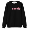 thumbnail image 4 of Aunt Crewneck Sweatshirt for Women Cool Aunt Long Sleeve Letter Print Pullover Casual 2025 Fall Fashion Tops, 4 of 5