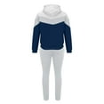 thumbnail image 4 of Stamzod Men's Tracksuits 2 Piece Long Sleeve Patchwork Hoodies and Athletic Pants Sports Sets with Pocket Warm Up Pullover Sweatsuits for Men, 4 of 5