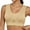 Beige, variant on MINTREUS Women's Sports Bra Moderate Support Wide Strap Mesh Breathable Fitness Workout Yoga Bra