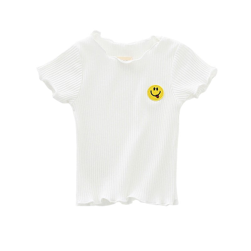 Pickleball Baby Girls Short Sleeve Ruffles T-Shirt Tops 2-Pack Cotton Tee