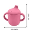 thumbnail image 2 of Steadline BPA-Free Silicone Transition Cup with Soft Straw and Leak-Proof Lid - Spill-Resistant Training Drinking Cup for Youngsters with Ergonomic Handles and Chew-Resistant Design, 2 of 5