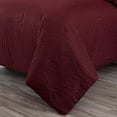 thumbnail image 5 of Chezmoi Collection Liam 7-Piece Burgundy Bed in a Bag Queen Comforter Set with Sheets Medallion Embossed Bedding Set, 5 of 9