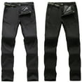thumbnail image 3 of Women Thick Warm Fleece Softshell Pants Fishing Camping Hiking Skiing Pants Waterproof Windproof Pants Size (Black), 3 of 3