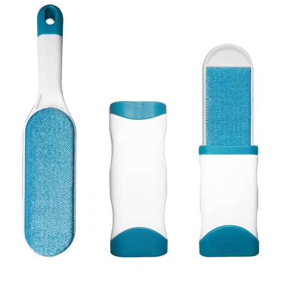 2 Pack Furniture Lint Remover Brushes, Double Sided Self Cleaning Loose Hair Catcher for Pet, Hair Cleaner for Clothes, Sofa, Carpet