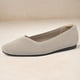 thumbnail image 3 of Pisos Mujer Zapatos Planos Punto Casual Ballet Antideslizante Transpirable para Trabajo Oficina (42) Beige, 3 of 9