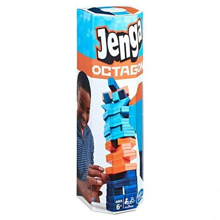 Jenga Octagon Family Fun Party Block Stacking Tower Game Hasbro (Best Way To Build A Jenga Tower)