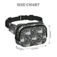 thumbnail image 2 of Lafuoo Cute Sloth Pattern Square Double Layer Waist Bag, Adjustable Buckle Bag Accessories for Men and Women-One Size, 2 of 7