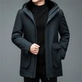 thumbnail image 2 of Invierno YXL-881 Nuevo estilo para hombre Supera el engrosamiento Abrigo largo medio cálido con forro interior de felpa Se puede usar más de una vez, 2 of 5