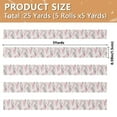 thumbnail image 3 of 5 Rolls Christmas Ribbon 1.5 inch Wide Decorative Ribbon for Gift Wrapping and Holiday Decorations Watercolor Abstract Wavy Lines, 3 of 7