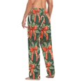 thumbnail image 3 of FORMRS Mens Pajama Pants with Pockets Sleepwear Lounge Bottoms Sizes S-2XL, Christmas Holly Bows, 3 of 7