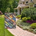 thumbnail image 2 of Yayeee Garden Flag 12" x 18" Double Sided Outdoor Yard Lawn Holiday Decorations, Retro Game Cassette Pattern, 2 of 6