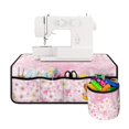 thumbnail image 2 of ZIATUBLE Cherry Blossom Sewing Machine Mat Reduce Vibration Sewing Machine Mat with Pockets Dustproof Sewing Machine Pad with Storage Pocket for Small Fabric Scraps Etc Foldable, 2 of 5