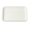 Genpak Supermarket Tray, Foam, White, 8-1/4x5-3/4, 125/Bag