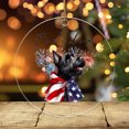 thumbnail image 3 of Freedom Scottish Terrier on Independence Day 4th of July Acrylic Round Ornament Scottie Dog Lover Gifts Home Tree Decor - 01005, 3 of 4