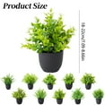 thumbnail image 2 of HAZIUA Small Potted Plants Artificial Greenery For Home Decor Artificial Potted Plant Decoration Plant Combination Indoor Tabletop Decoration 8.7*3.9*2.4 in, 2 of 8