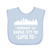 Inktastic Kansas City Missouri Loves Me Skyline Boys or Girls Baby Bib