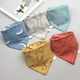 thumbnail image 1 of 5pcs Baby Bibs Triangle Scarf Cotton Cartoon Child Bandana Bib Dribble Bibs Newborn Slabber Absorbent Cloth Bib Waterproof Towel5PCS Type E He Qiyong unisex, 1 of 1