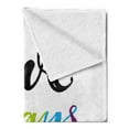 thumbnail image 2 of Pride Soft Flannel Fleece Blanket, Love Always Wins Romantic Saying Slogan with Rainbow Colored and Hand Drawn Letters, Cozy Plush for Indoor and Outdoor Use, 70" x 90", Multicolor, by Ambesonne, 2 of 5