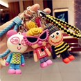thumbnail image 4 of Llavero con gafas para mujer, muñeco bonito, llavero con forma de payaso divertido para Navidad y Año Nuevo, colgante para bolso, llavero para parque de atracciones, regalo fino, 4 of 5