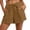 22# Earthy Yellow, variant on Cotton Gauze Shorts for Women 2026 Summer Elastic Waist Drawstring Loose Fit Casual Beach Vacation Shorts Green XL