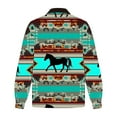 thumbnail image 3 of BiZtdJrK Fleece Aztec Jacket for Men Long Sleeve Zipper Western Jackets Winter Thickening Warm Coats Retro Ethnic Print Casual Jacket Back To School Prime Sales Sky Blue L, 3 of 5