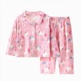 thumbnail image 5 of Paguaki Kid Pajamas Girls Pajamas Set Long Sleeve PJs Pajamas, 5 of 5