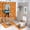 style-233, variant on Personalised Winter Scene 4 Piece Decor Shower Curtains Sets Bathroom Decor Set with Non-Slip Rugs Toilet Lid Cover And Bath Mat Baby First Christmas Durable And Waterproof for Bathroom Decor