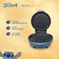 thumbnail image 4 of Waflera Eléctrica Disney Stitch ST-88 con Placa de Aluminio de 12.3 cm, Recubrimiento Antiadherente, Diseño Compacto, Luces Indicadoras y Temperatura Automática,, 4 of 10