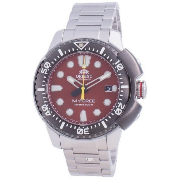 Orient M-Force Automatic Red Dial Men's Watch RA-AC0L02R
