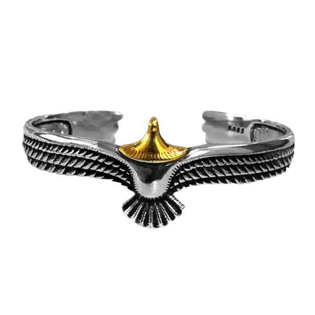 Fiudx Pulsera de Plumas, Brazalete Ajustable Galvanizado, Elegante Pulsera Desgastada, Accesorio de Moda para Regalar, Ideal para Amigos y Amantes. Precios Inmejorables Incluidos.
