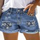 thumbnail image 1 of Mini pantalones vaqueros con cremallera para mujer, pantalones cortos, pantalones cortos elásticos de mezclilla con botones a la moda para la playa para mujer, 1 of 3