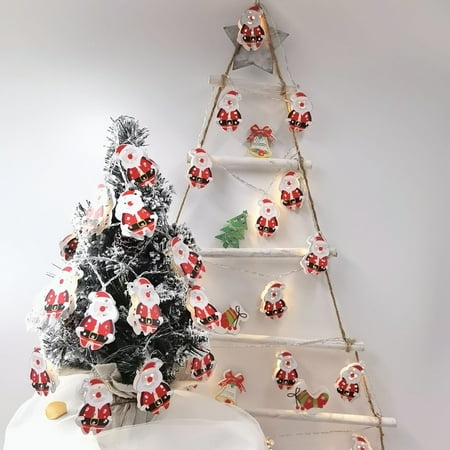Chmadoxn Christmas Lights Christmas Series Iron Snowman Decorative Lights Christmas Ornaments Waterproofs Battery Box Christmas Lights Suitable for Indoor Bedroom Christmas Tree Party Decoration