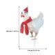 thumbnail image 3 of Pollo Iluminado Con Bufanda Pollo iluminado con bufanda Estaca de jardín de gallo brillante de Navidad (Multi Light), 3 of 6